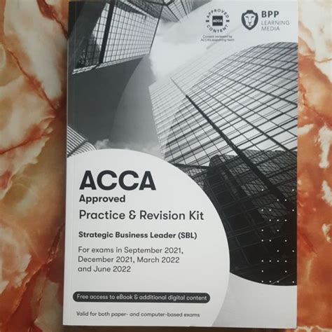 Acca Sbl Sbr 2022 Practiceandrevision Kit Workbook Ready Stock Shopee