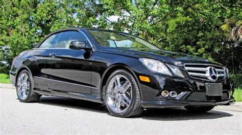 Find used 2011 Mercedes Benz E550 Convertible Black over Mocha Premium ...