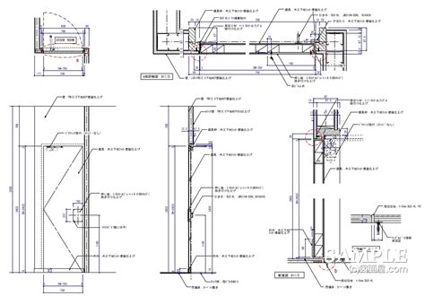 《建具》必見！引き戸の作図事例 ”きほんのき” ｜ 図面屋.com 店舗設計詳細図「虎の巻」