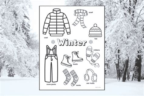 Winter Clothes Activities For Preschoolers Simply Full Of Delight