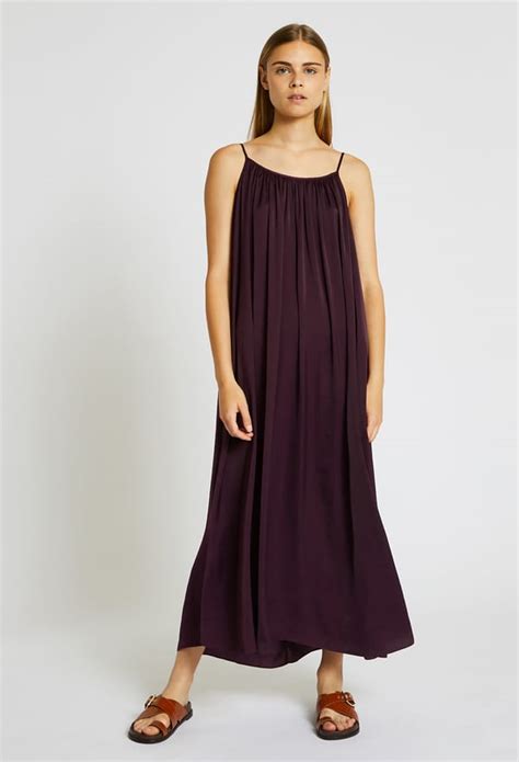 Robe Longue à Bretelles Violet Fonce Monoprix Femme Monoprixfr