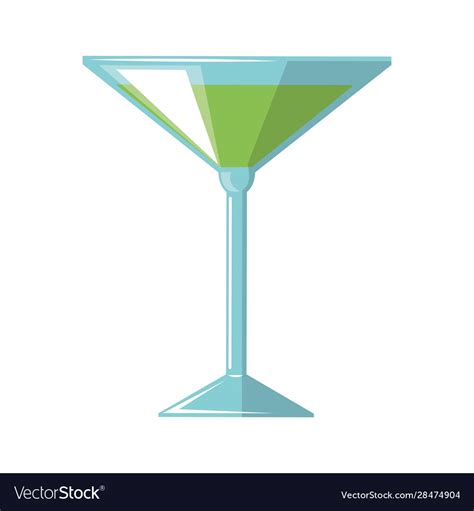 Martini cocktail icon colorful design Royalty Free Vector