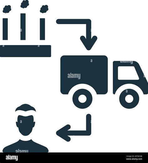 Supply Chain Icon Monochrome Simple Sign From Logistics Collection