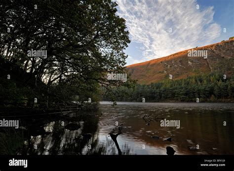 Upper Lake Glendalough County Wicklow Ireland Autumn Fall Color Colour