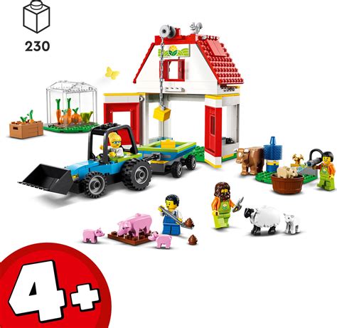 LEGO City Farm Barn & Farm Animals Toy Set - LEGO - Dancing Bear Toys