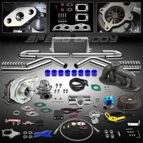 Sell T04E 13PC TURBO KIT TURBOCHARGER+CAST MANIFOLD+INTERCOOLER 04-10 ...