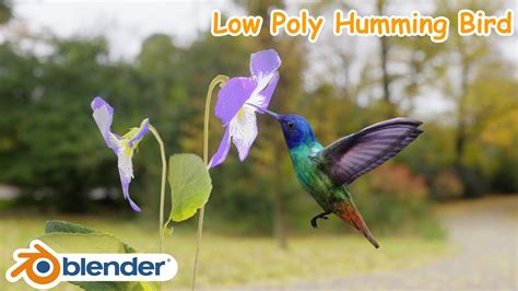 Low Poly HummingBird Modeling In Blender 2 93 YouTube