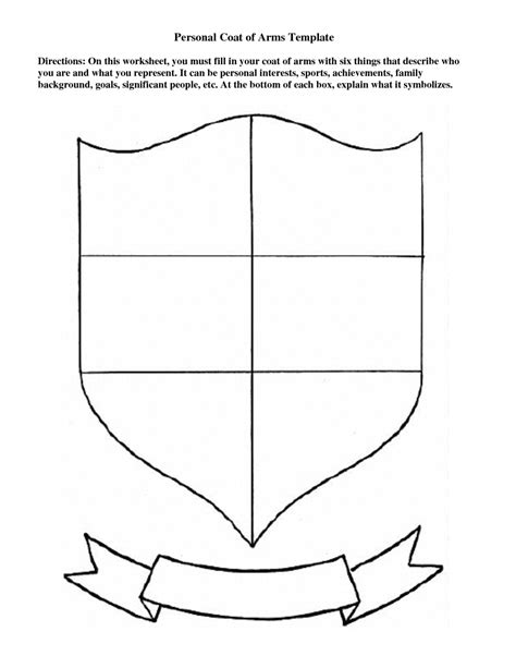 Personal Coat Of Arms Template | Coat Of Arms, Templates pertaining to ...