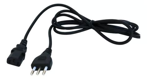 Cable De Poder Para Pc De 1 8 Mts Techbox Color Negro MercadoLibre