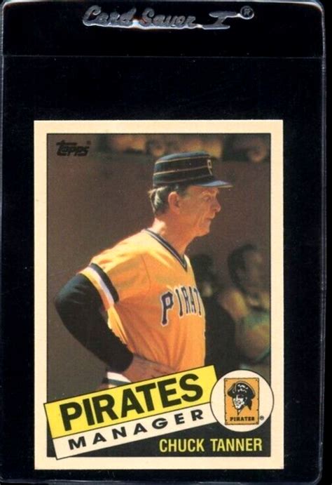 Topps Tiffany Chuck Tanner Pittsburgh Pirates Manager Ebay