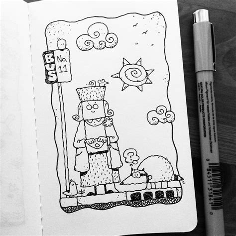 Dave Garbot Doodle Drawings Moleskine Art Doodle People