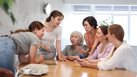 Woman Female Doctor White Coat Phonendoscope Posing Standing Nude Naked Abdomen