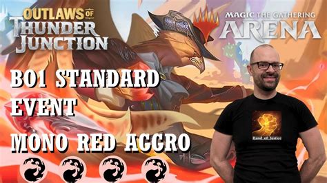 MONO RED AGGROBO1 STANDARD EVENT MTG ARENA OUTLAWS OF THUNDER