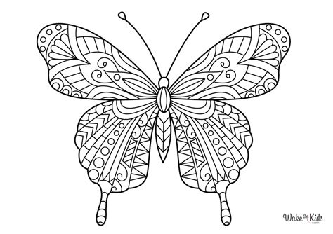 Butterfly Mandala Coloring Pages (Free Printable PDFs) | WakeTheKids