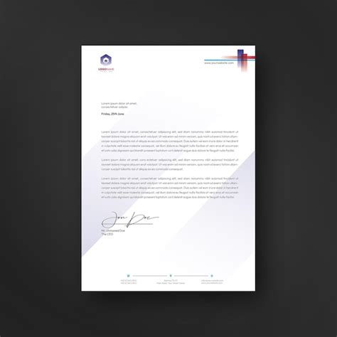 Premium Vector Letterhead