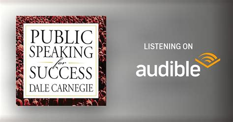 Public Speaking For Success By Dale Carnegie Audiobook Audible In