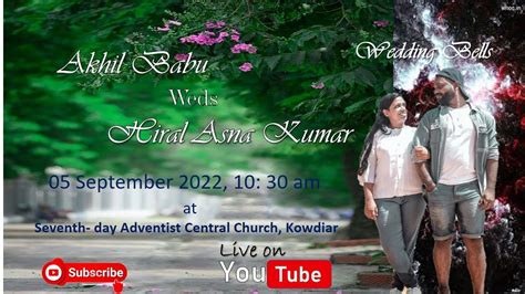 Wedding Live Streaming Akhil Weds Hiral Sep Youtube