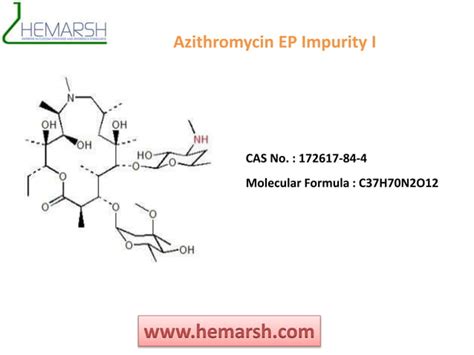 Azithromycin Impurities Manufacturer Suppliers Hemarsh Technologies