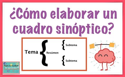 Qué es un cuadro sinóptico y cómo elaborarlo – Web del Maestro CMF