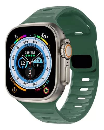 Correa De Silicona Para Apple Watch Ultra Serie 8 7 Se 6 5 3 Cuotas