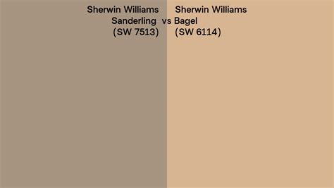 Sherwin Williams Sanderling Vs Bagel Side By Side Comparison