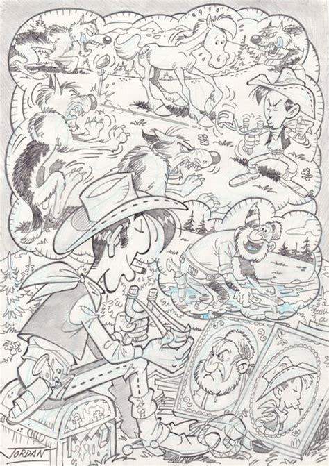 Jordan Julian Original Drawing Lucky Luke Kid Lucky Catawiki