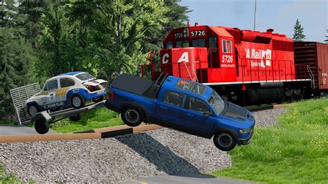 Trains In Beamng Are Insanetrain Crashes Youtube