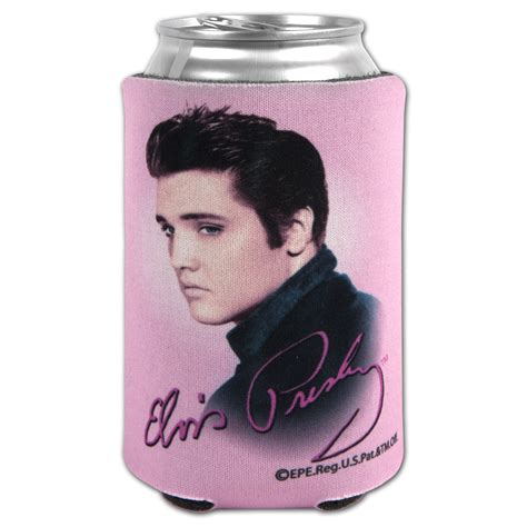 Elvis Pink Foil Can Cooler Shop The Official Store