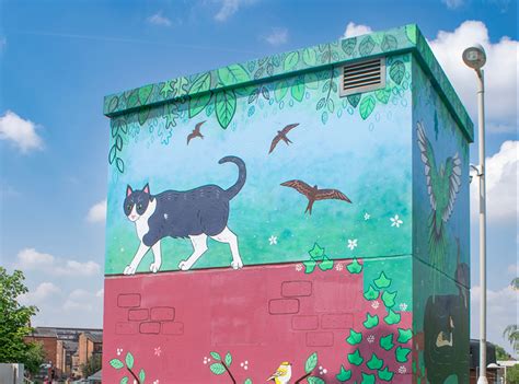 Chorlton S Legendary Tram Cat Batman Now Has A Mural Outside His