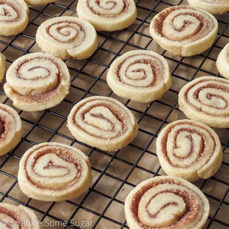 Cinnamon Roll Cookies (Slice and Bake) - Sprinkle Some Sugar