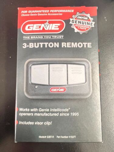 Genie 3 Button Visor Garage Door Opener Remote G3bt R 3072 Ebay