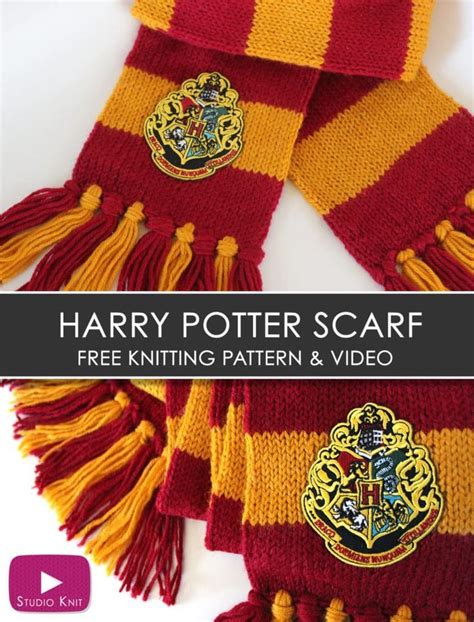 How To Knit A Harry Potter Scarf Harry Potter Scarf Harry Potter