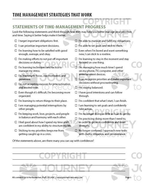 Time Management Worksheet For Students Pdf