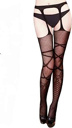 Amazon co jp ストッキング オープンクロッチ ジャカードオープンパンティ網タイツSexy Womens Lingerie Net