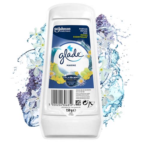 ŻELOWY ODŚWIEŻACZ POWIETRZA DO ŁAZIENKI GLADE MARINE 150G ZAPACH MORSKI