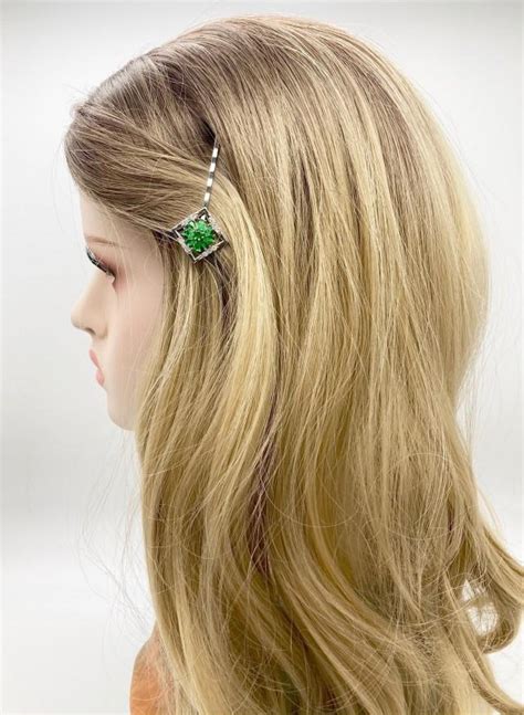 Green Flower Bobby Pin Floral Hair Jewelry Wedding Hair Accessories