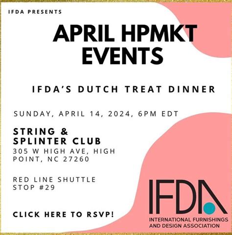 Ifdas High Point Dutch Treat Dinner International Furnishings And