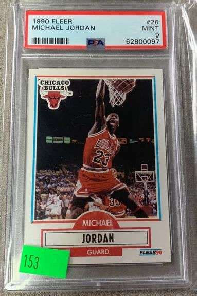 Graded 1990 Michael Jordan Fleer Card - Metzger Property Services LLC