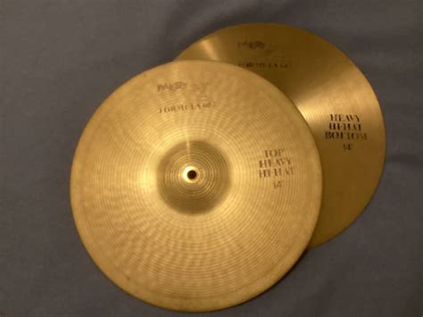 Paiste Formula Blue Label Heavy Hi Hats Pair Reverb