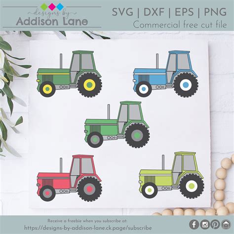 Tractor SVG Tractors SVG Farm Tractor SVG Farm Svg Tractor Cut File Svg