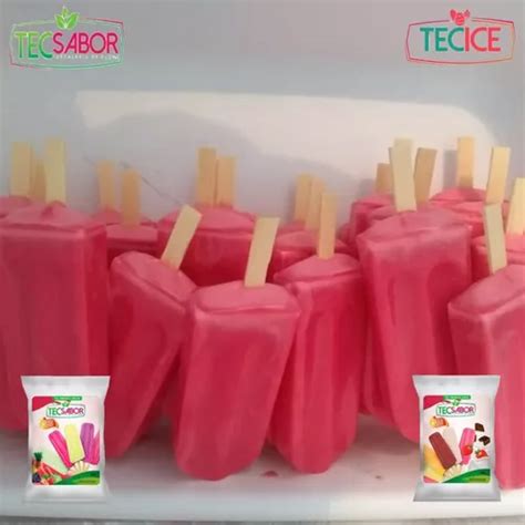 Base Para Sorvete Picol Tec Ice Unid Sabor A Escolher R Em