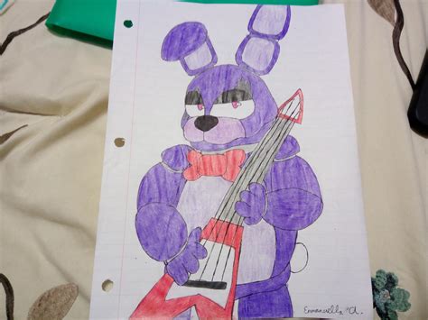 Bonnie The Bunny Fnaf Fanart By Emmanuellabella21 On Deviantart