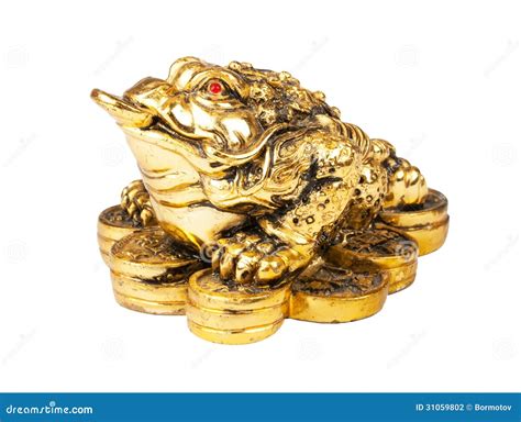 Chinese Feng Shui Frog Stock Photo Image Of Dollar Golden