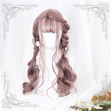 Harajuku Lolita Long Roll Air Bangs Wig Yv40116 Kawaii Hairstyles