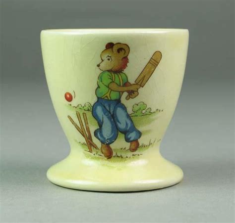 Egg Cup Depicts Animals Playing Cricket Australian Sports Museum