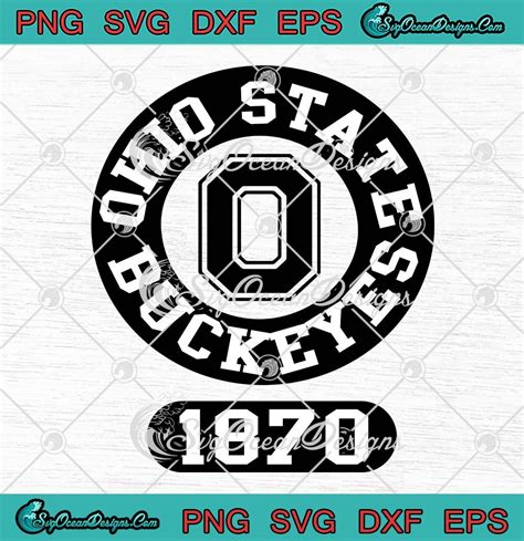 Ohio State Buckeyes Circle Logo SVG, Ohio State Buckeyes Vintage SVG ...