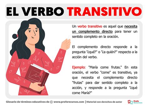 Qué es un Verbo Transitivo