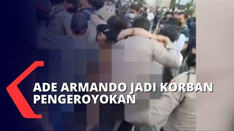 Ade Armando Babak Belur Dikeroyok Massa Saat Pantau Demo April Di