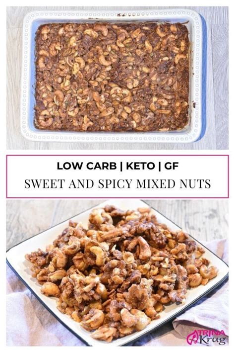 Low Carb Sweet and Spicy Mixed Nuts | These low carb sweet and spicy ...