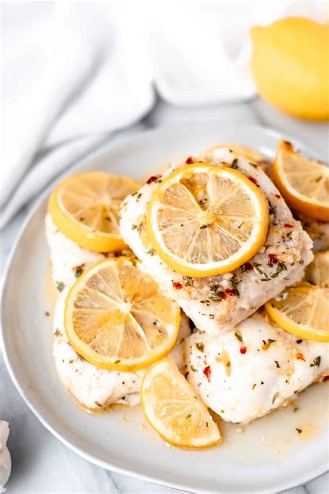 Baked Lemon Butter Cod - Delicious Little Bites